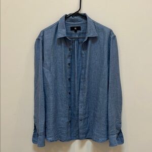 Banana Republic Blue Casual Button Down Shirt